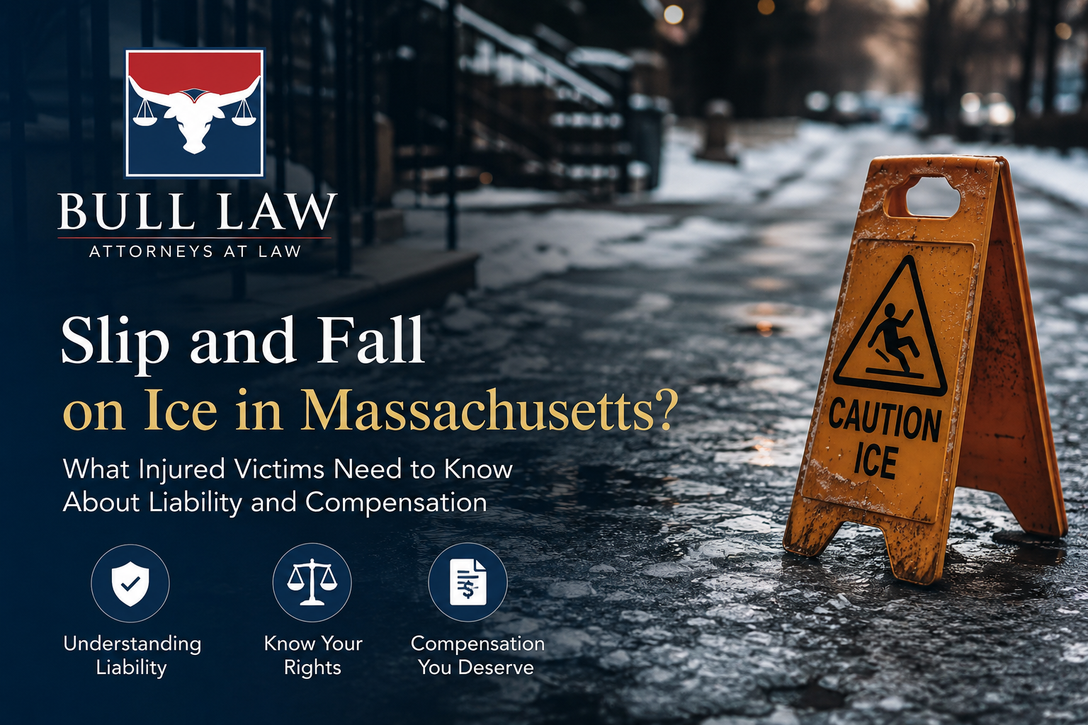 Slip and Fall on Ice in Massachusetts? What Injured Victims Need to Know About Liability and Compensation